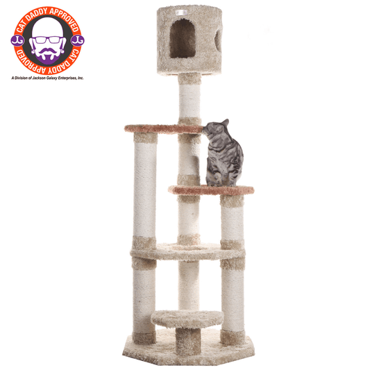 Armarkat Cat Climber, Real Wood Cat Junggle W Sisal Carpet
