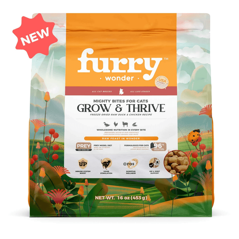 Grow&Thrive Freeze-Dried Raw Duck&Chicken Recipe for Cats