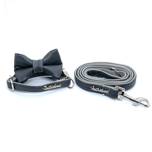 Shadow Collar, Leash & Bow tie set